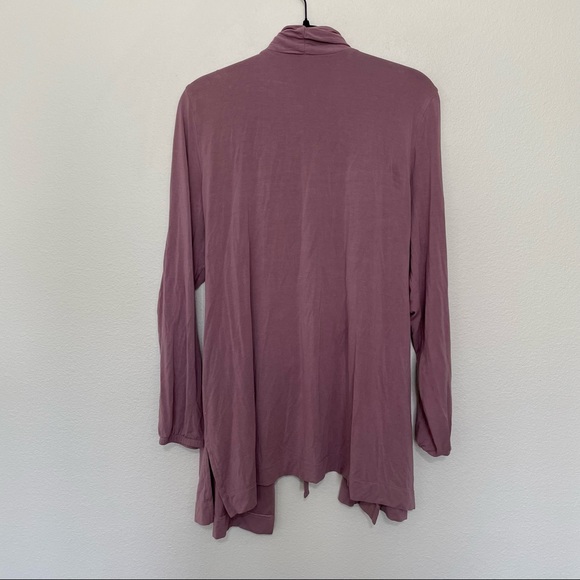 Duluth trading co. Purple super soft tie wrap cardigan womens sz.L - Picture 3 of 3